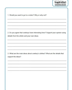 Reading Fourth Grade (Inspiration Learning Center)