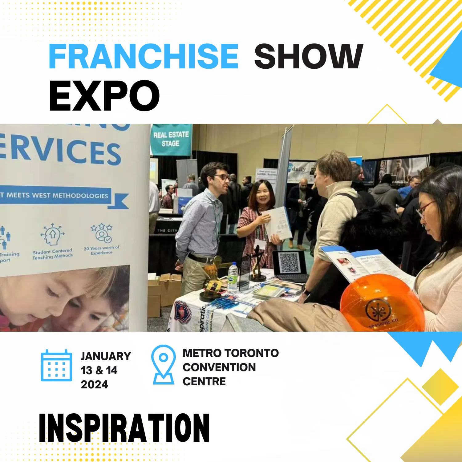 Where (14) Inspiration is the Leader in Canadian Educational Franchising 2024 Toronto Canada Expo