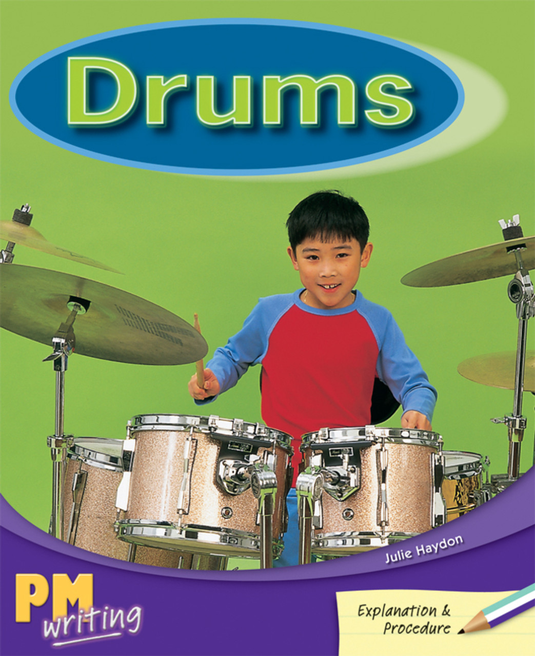 12 PM Writing Turquoise/Purple Drums Lvl 17-19: Drums (6- pack) - Image 1