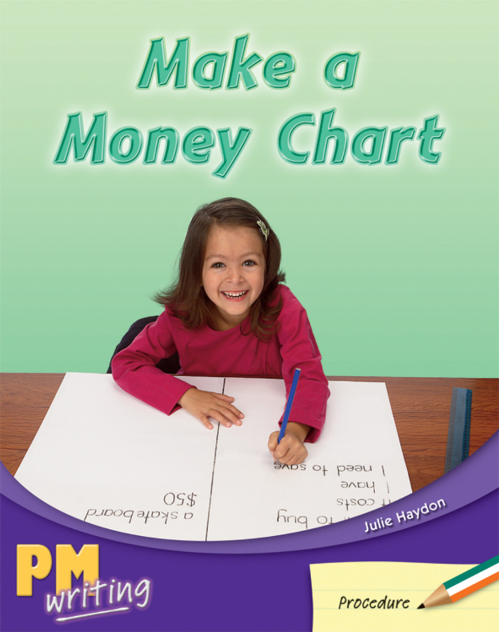 sun 11 PM Writing Green/Orange Make a Money Chart Lvl 14-15: Make a Money Chart (6-pack) - Image 1