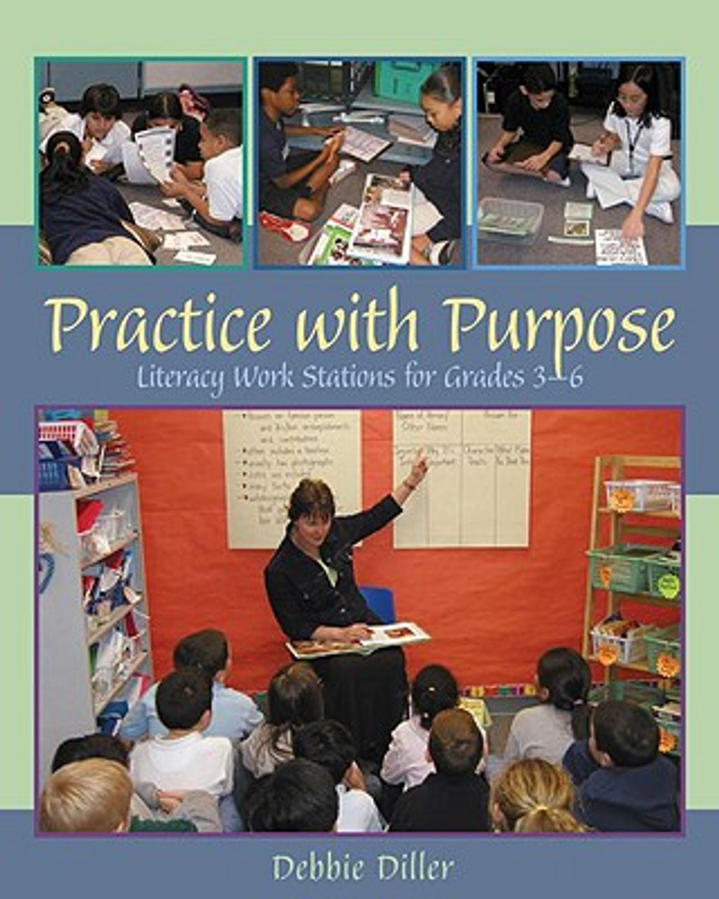 sun16 Practice with Purpose: Literacy Work Stations for Grades 3-6 - Image 1