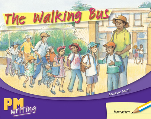 fr15 PM Writing Yellow/Blue Walking Bus, The Lvl 8-9: Walking Bus, The (6- pack) - Image 1
