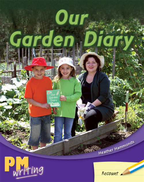 fr17 PM Writing Yellow/Blue Our Garden Diary Lvl 8-9: Our Garden Diary (6- pack) - Image 1