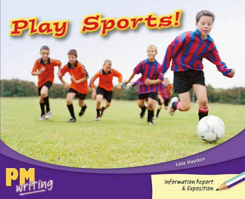 fr35 PM Writing Turquoise/Purple Play Sports! Lvl 17-19: Play Sports! (6- pack) - Image 1